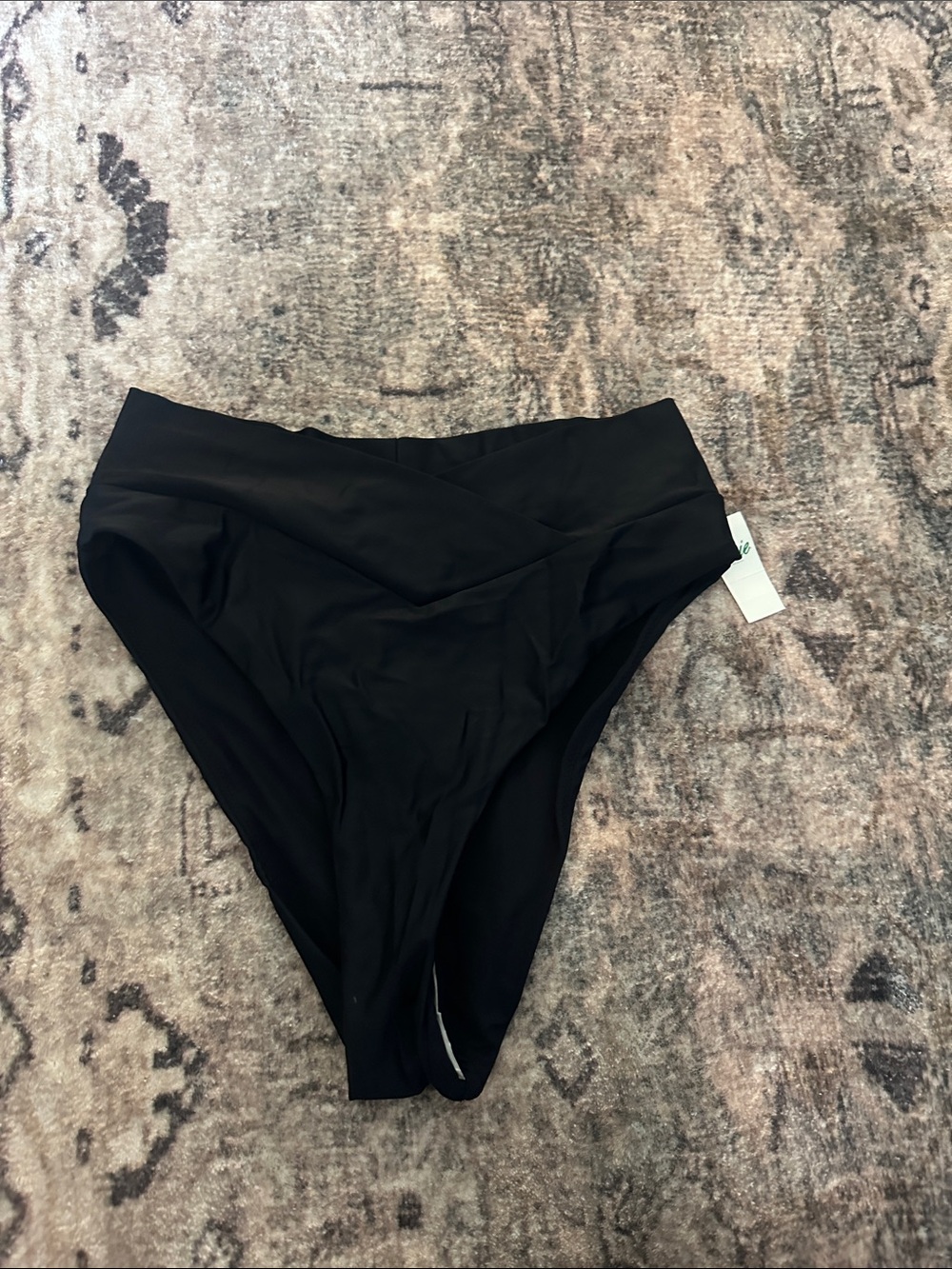 aerie Black High-Waist Bikini Bottoms
